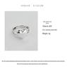 Koreanischer Dongdaemun S925 Sterlingsilber Herzförmiger Offener Ring – Damenmode Kreativer Stil