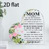 2D Flache Sammelfiguren | Acryl Andenken - Ich liebe dich Mama Geschenke von Sohn Tochter - Beste Geschenkideen für Mama, Vintage Stil, Geeignet für Vario