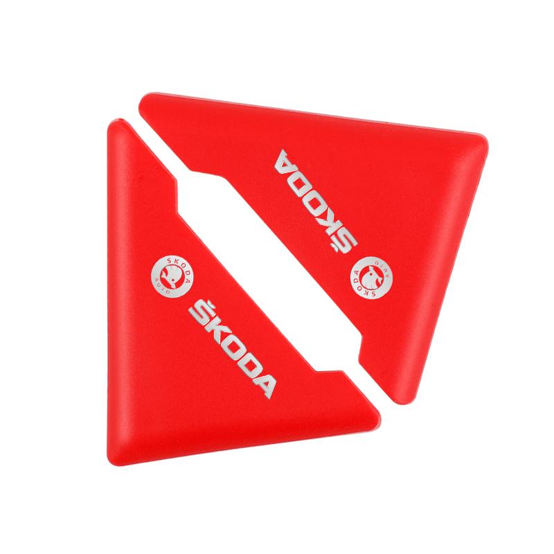 Vehicle Special Silicone Door Corner Bumper 2PCS For Skoda Octavia A5 A7Cover Anti-Scratch Anti-Collision Protective Corner Cap
