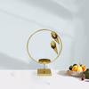 Gold Iron Candle Holder Exquisite Desktop Tealight Holder  Wedding Props