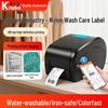 Clothing Wash Care Label Printer and Ribbon for Hang Tags and Certificates