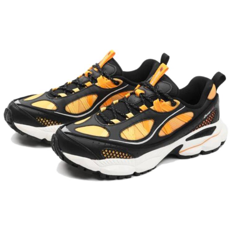 Anta Champion G02-V4 Comfortable Versatile Non-Slip Wear-Resistant Low-Top Casual Shoes Men sneaker Black Yellow 112518813AS-3