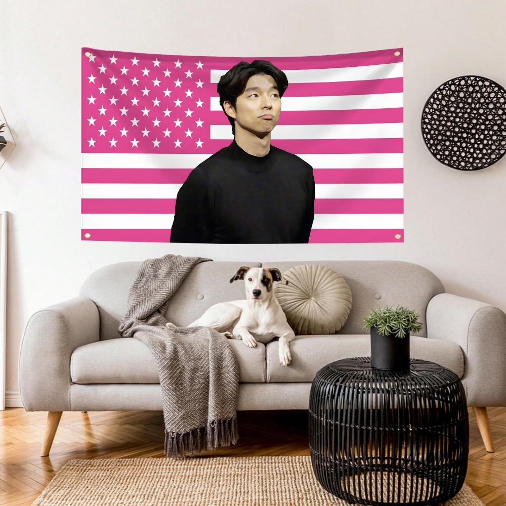 2025 Funny Flags G-Gong Yoo Garden Flags Party Living Room Home Balcony Wall Decor Banner Bedroom Tapestry Outdoor