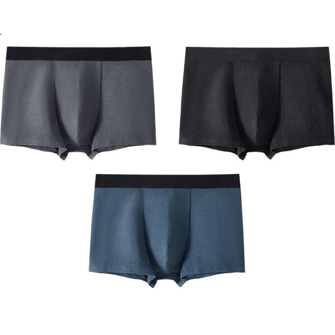 Dushiliren Men's Underwear, Spring And Summer Boxer Briefs, Breathable Shorts, 3-Pack, 4K44B5