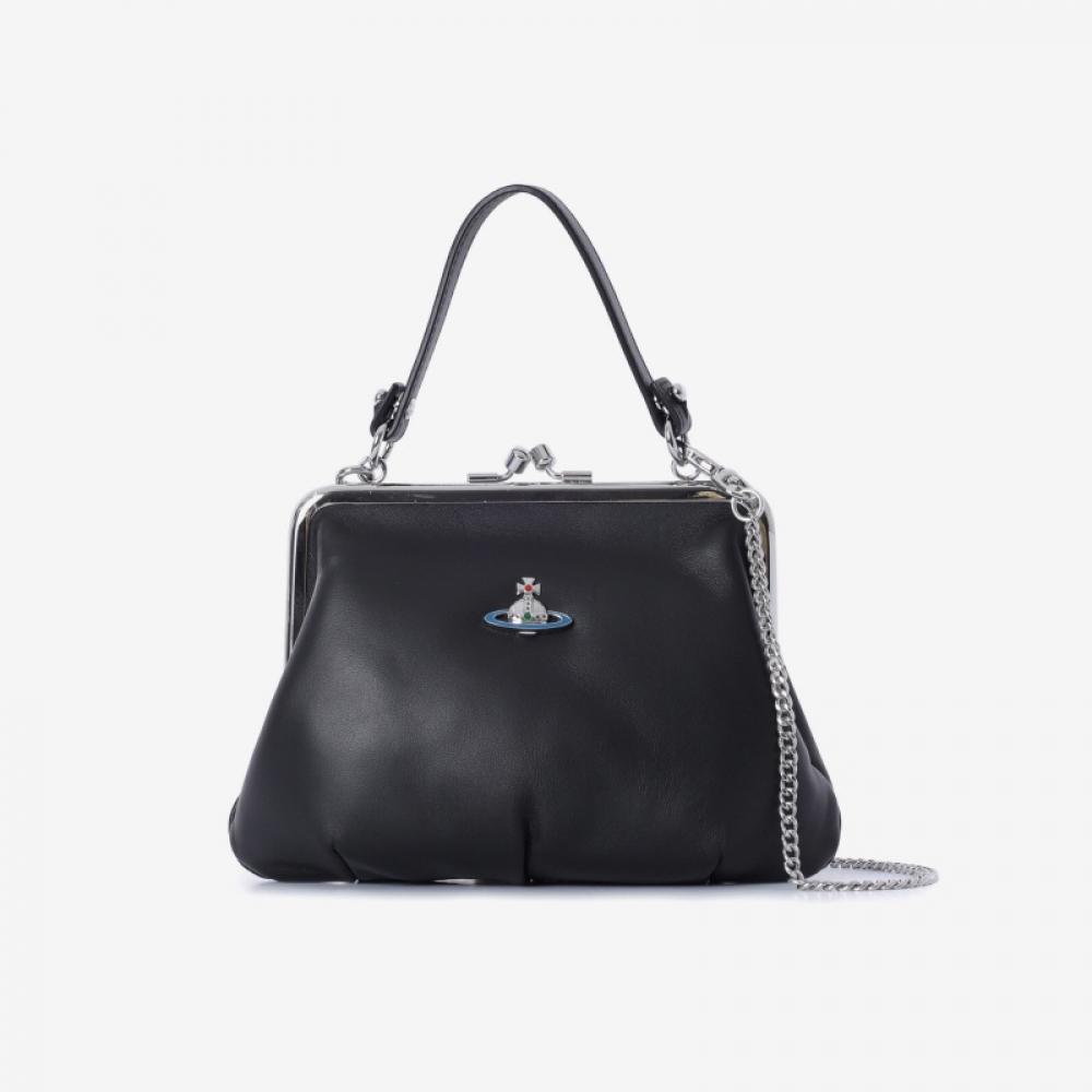 Vivienne Westwood 4b010005w L001l N403 Granny Nappa Frame Pulse Chain Tote