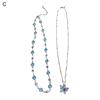 Yousheng Women Necklace Faux Crystal Single/Double Layer Butterfly Pendant Adjustable with Extended Length Prom Party Neck Jewelry Wedding Choker