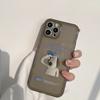 Bonito saudação cão dos desenhos animados caso de telefone para iphone 12promax capa 11promax 7 8 plus 13 13pro xr x xs max capa funda coque volta 1085