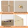[CHANGE IMAGE]Dining Room Living Room Sideboard Storage TV Table with Doors and Drawers with Large Storage Space Off-white Cream Width 120 Cm