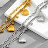 Liebe Schmetterling Geometrisches Design Anhänger Armband Damen Titanstahl Kein Verblassen Schmuck Valentinstag Geburtstagsgeschenk
