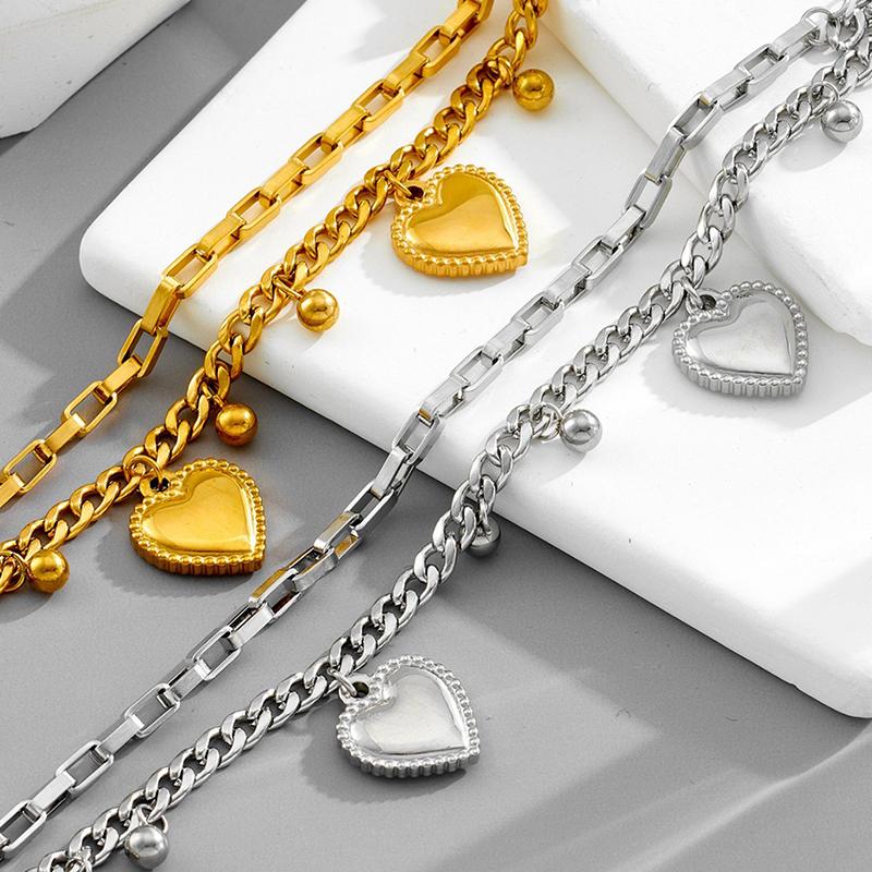 Liebe Schmetterling Geometrisches Design Anhänger Armband Damen Titanstahl Kein Verblassen Schmuck Valentinstag Geburtstagsgeschenk