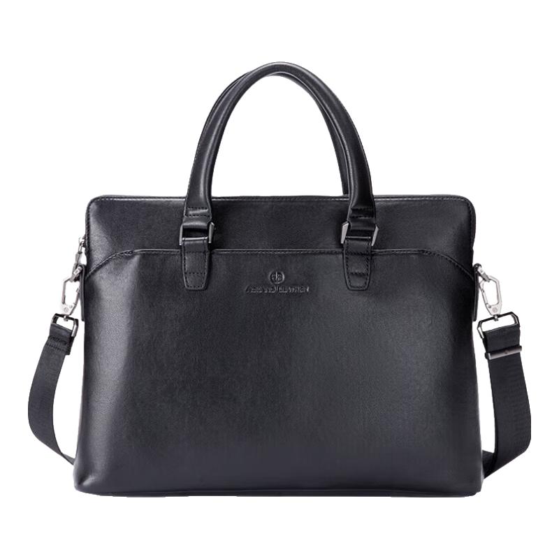 

Aokang Men s First-Layer Cowhide Business Briefcase Laptop Bag 380x60x270mm