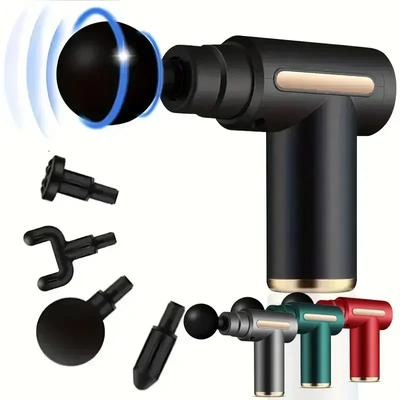 USB Mini Massage Gun Fascia Maschine Muskel Entspannung Vibrations Pistole Stange Massage Fitness Ausrüstung Neck Greifen Fascia Gun