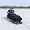 Utility Jet Sled Cover, 57.09x27.56x7.87in 600D Oxford Cloth Ice Fishing Jet Sled Cover Waterproof Sun-Protection Deer Sled Travel Cover for Outdoor
