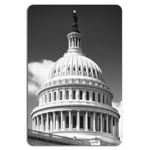 

Majestic Capitol Dome Washington In Black WhiteAluminumtin sign 20x30cm（7.8x11.8inch）