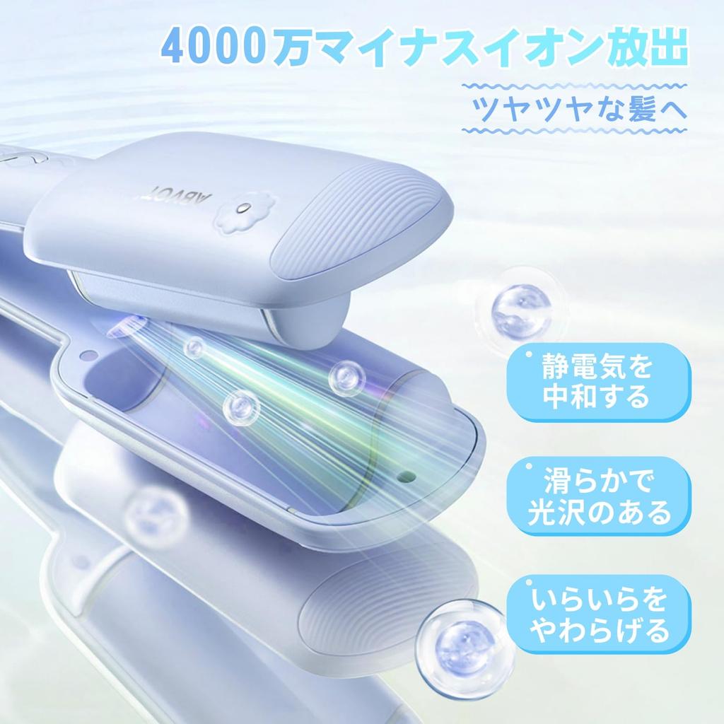 ABVOT U Wave Iron 32mm Flower Season Curling Iron Curl 2024 New Model Reminder Curling Iron 40 Million Class Negative Ion Output Korean Style Curling