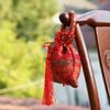 Chinese Style Flower Drawstring Bag Wedding Party Festive Sugar Bag Candy Storage Red Pocket New Year Bucket Bag Party