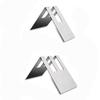Stainless Steel Coffee Filter Holder Single/Double Slot Filter Paper Holder  Office
