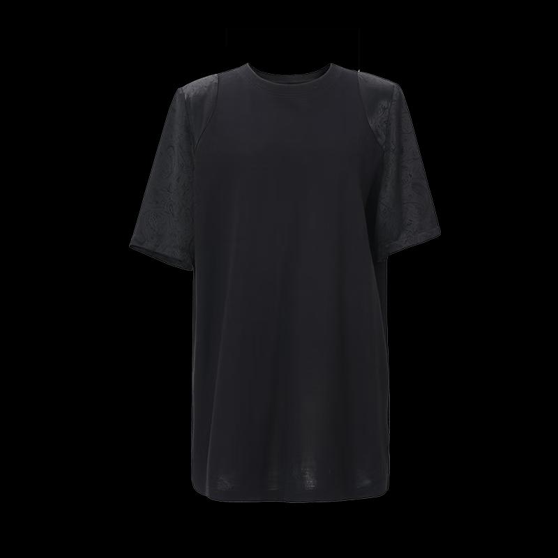 Ta Tu Women's New Chinese Style Jacquard Short Sleeve T-Shirt