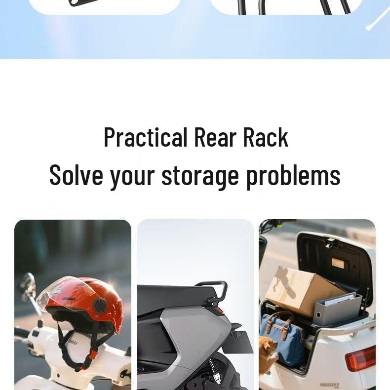 Rear Tail Rack and Trunk Bracket for ZEEHO Jike AE4SE Electric Scooter