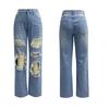 2026 Modische Damen High-Waist Lässige Slim Fit Ripped Straight-Leg Jeans