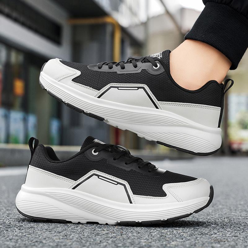 Summer foreign trade large size wide head sports and leisure shoes men's widening and fattening big head shoes wide last mesh walking shoes men's