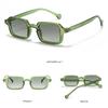 Fashion Square Sunglasses Women New Retro Rivets Decoration Glasses  Men Leopard Blue Sun Glasses Gradient Shades UV400