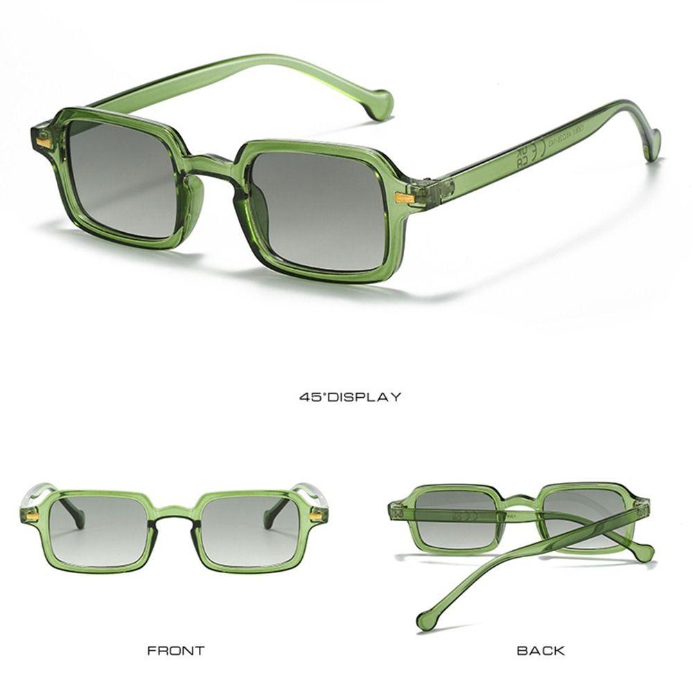 Fashion Square Sunglasses Women New Retro Rivets Decoration Glasses Men Leopard Blue Sun Glasses Gradient Shades UV400
