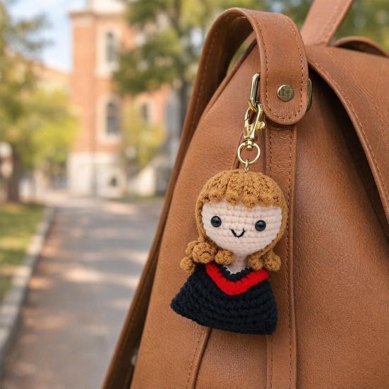 Handmade Graduation Crochet Doll, Knitting Cartoon Boy Girl Graduates Toy Decoration, Grad Gifts for Him, Her, Class of 2026 Students