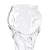 Yousheng 2Pcs Football Trophy Beer Mug, Clear Tall Glass, Football-Themed Beer Stein, Beer Drinking Glass for Game Day Parties BBQ Bar Home