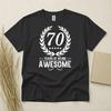 70th Birthday T-shirt Born In 1956 70 Years Old Gifts 70 Years Awesome T Shirt