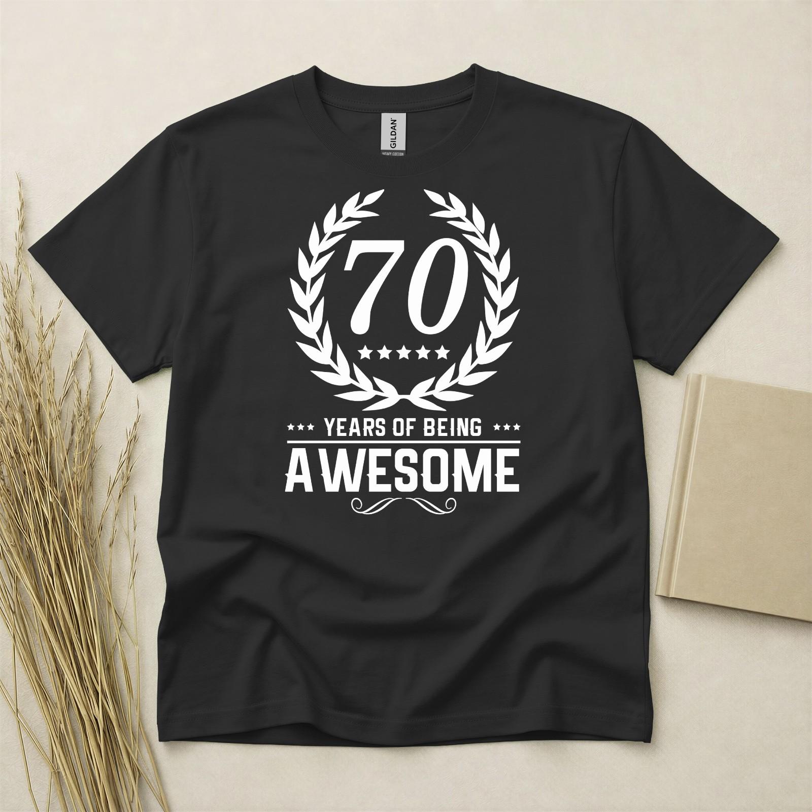 70th Birthday T-shirt Born In 1956 70 Years Old Gifts 70 Years Awesome T Shirt S разноцветный
