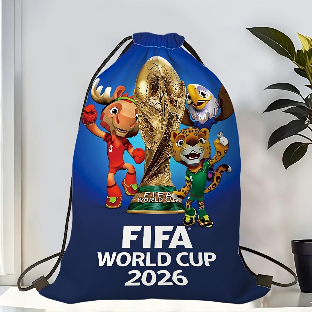 

Рюкзак-мешок на завязках, тематический, к Чемпионату мира по футболу FIFA 2026. Универсальный для офиса и активного отдыха. Особенности: Регулируемая застежка на шнурке. 1pc