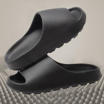 Fashionable Women's Shoes Non-slip Indoor Popular Design Slippers Soft-soled Couple Sandals Solid Color Thick Sole Women Slipper