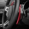 Voodonala Red Steering Wheel Shift Paddle Shifter Trim Cover for Ford Mustang 2015+(2pcs/set)