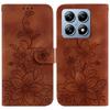 For Xiaomi 14T Pro Case Lily Flower Imprint Leather Phone Cover with Stand