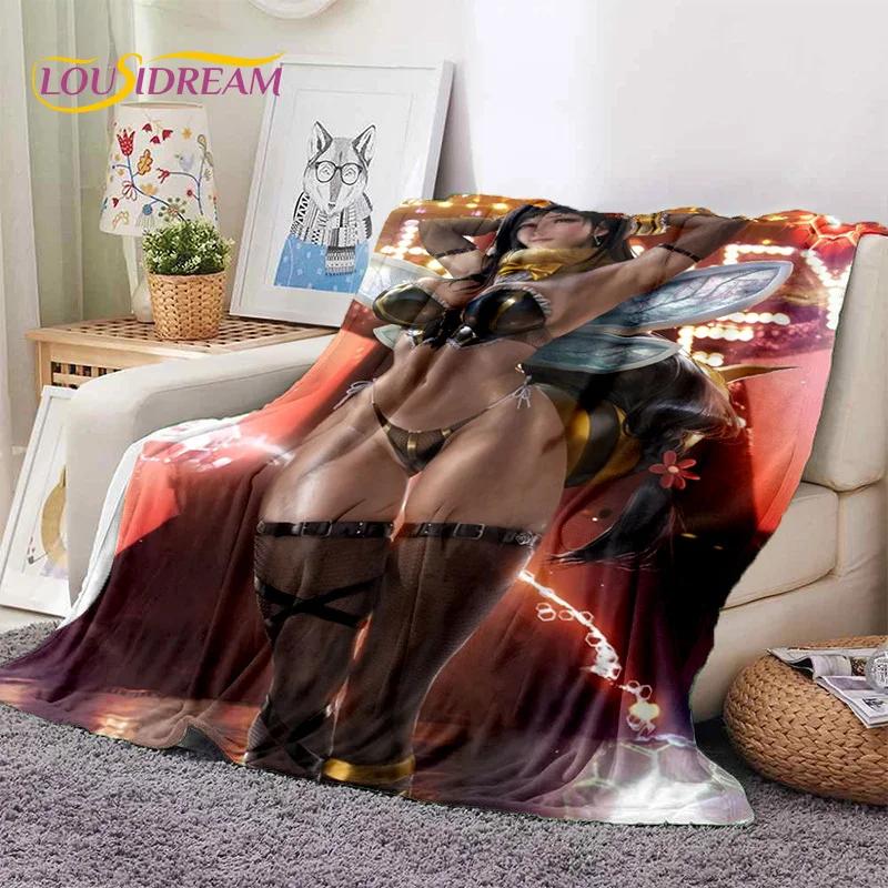 Cartoon Character Sexy Lace Girls Soft Flannel Blanket for Beds Bedroom Sofa Picnic,Throw Blanket for Outdoor Leisure Nap Gift