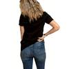 Women's Earth-Themed T-Shirt - Short Sleeve Crew Neck Top with Element Print, Casual Elegant Style for Spring & Summer | Versatile Year-Round
