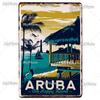 BEACH Metal Sign Vintage Plaque Surf Tin Sign Plate Wall Decor For Bar Pub Man Cave HawaiiKahunaSanta Barbara Poster Custom