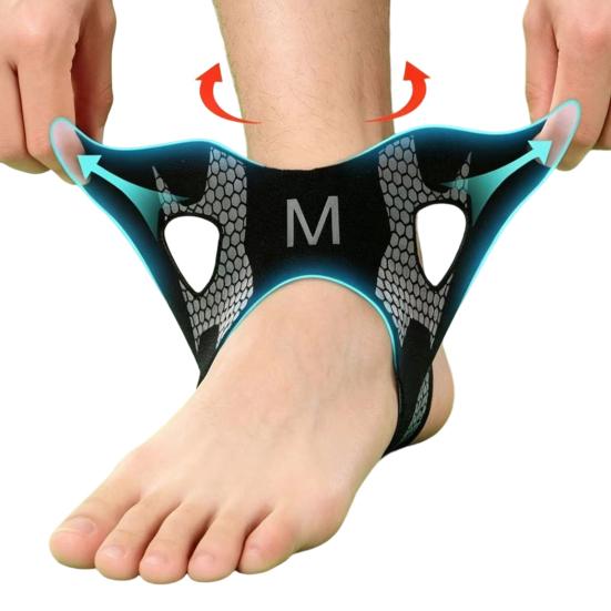 1/2Pcs Adjustable Ankle Brace for Men & Women, Injury Recovery Sprained Ankle Support Foot Wrap, Achilles Tendonitis Pain Relief Ankle Compression