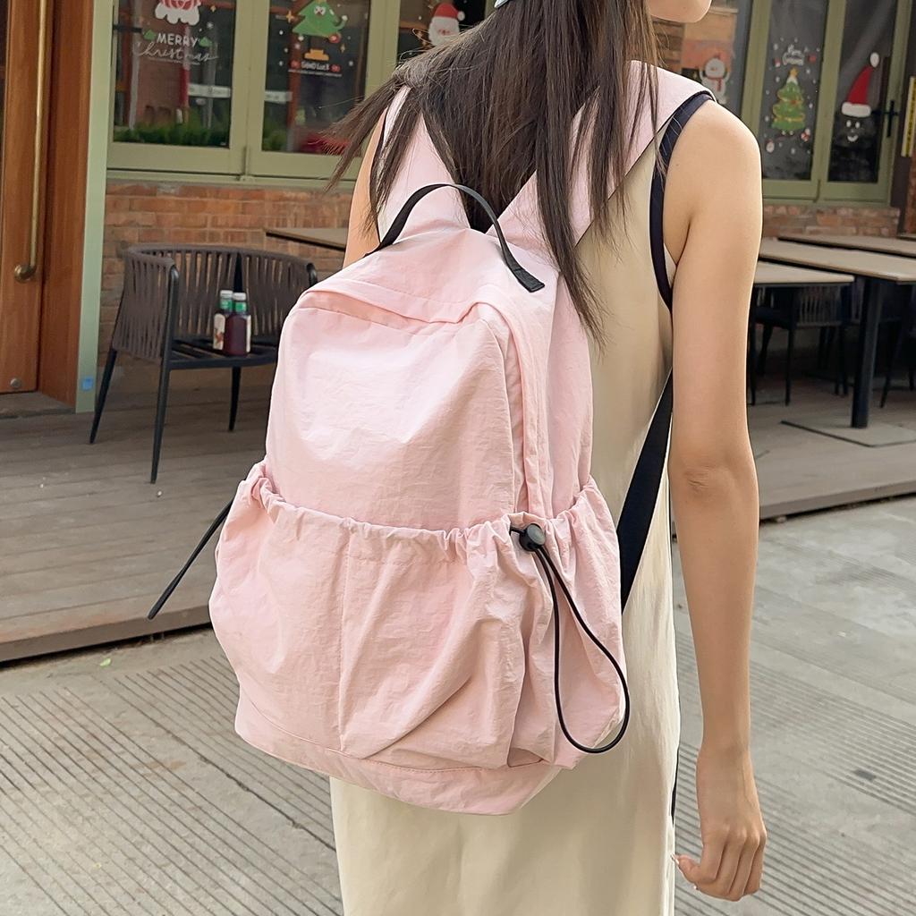 Fashionable Nylon Travel Backpack Lightweight Hot Sale of The Season New Style Simple Design Trendy Bookbag for Women College St