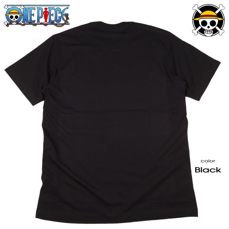 EVERSOUL ONE PIECE Short Straw Hat Character Anime Movie Size L T-Shirt, Sleeve, Pirates, Luffy, Chopper, Sanji, Zoro, Nami, Merchandise, Tee, Men's,