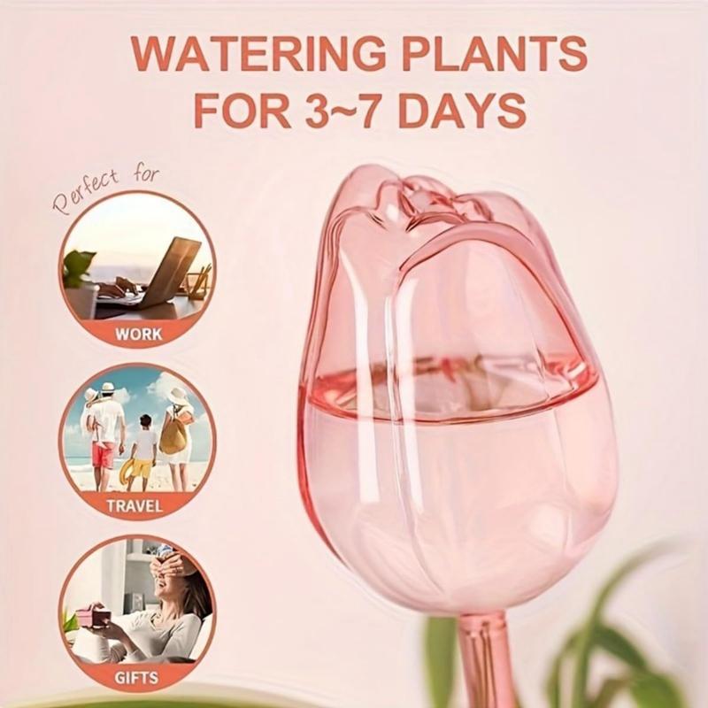 Tulip Shaped Plant Watering Ball Automatic Flower Waterer 2pcs