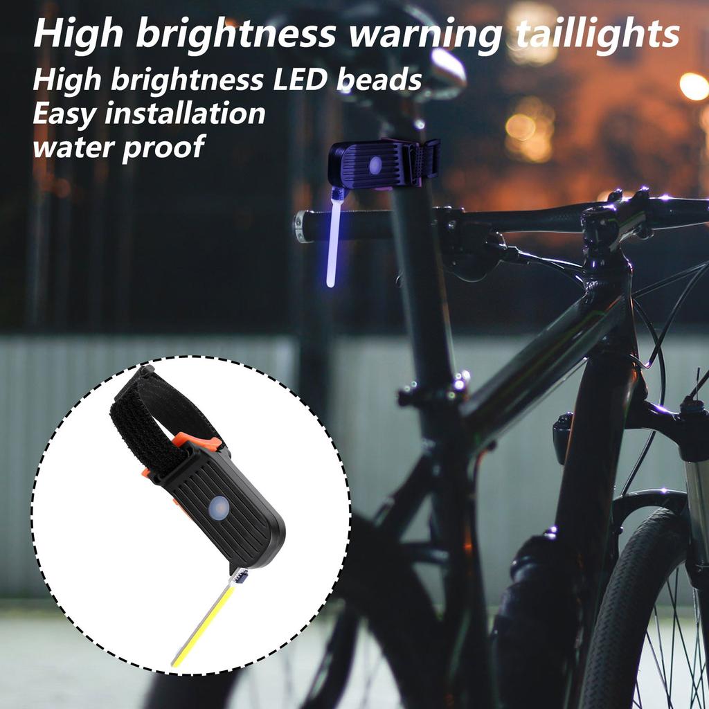 Night Riding Tail Light Water Light Night Riding Safety Mountain Bike High Brightness Light