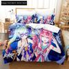 3D Anime Honkai Impact 3Rd Bedding Set Printed Decorative 2_3Pcs Duvet Cover Set Bedclothes Quilt Cover Home For Home Textiles