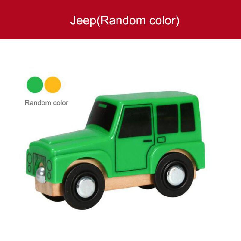 Wooden Magnetic Train Car Locomotive Toy Wood Railway Car Accessories Toys for Kids Gifts Fit Wood Biro Thomas Tracks