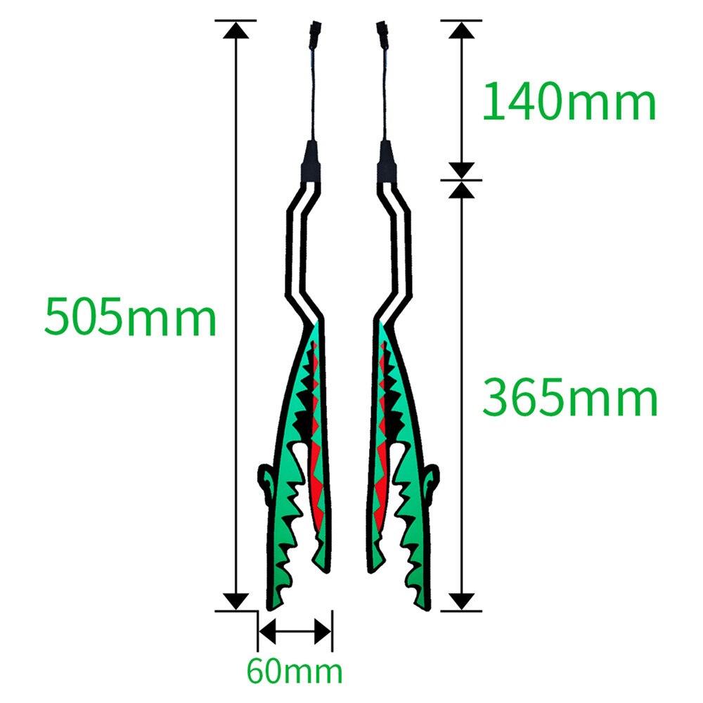 Cápastílusú Motorkerékpár Sisak Fénycsík LED Éjszakai Jelzőfény Csík Világító Rudak