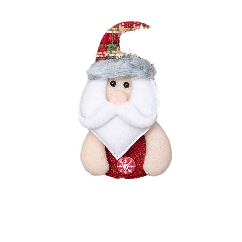 Christmas Decorations: Old Man Snowman Reindeer Small Pendant Christmas Tree Accessories Fabric