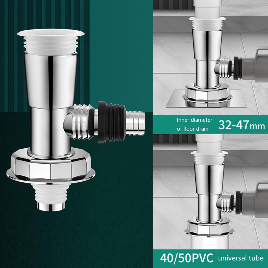 Washing Machine Drain Hose Connector Drain Pipe Adapter ABS Drain Joint for Leak Frees Performances & Easy Installation