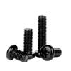 Black Carbon Steel M2 M2.5 M3 M4 M5 M6 M8 Cross Recessed Phillips Truss Head Large Flat Round Head Screw Bolt