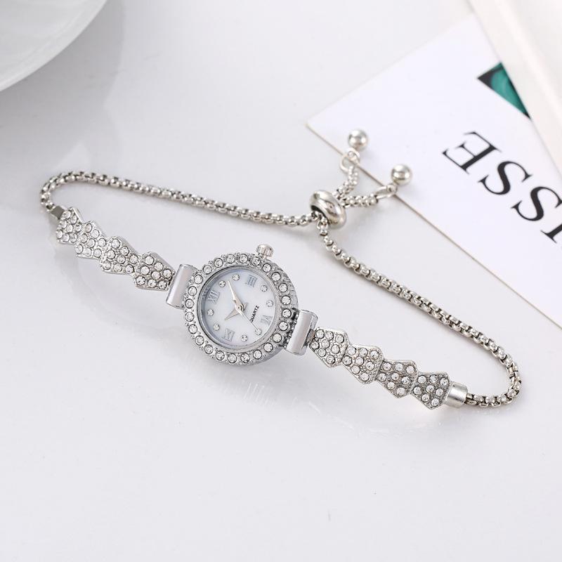 Luxury Women Shiny Bracelet Watches Rose Gold Watch Fashion Ladies Elegant Quartz Wristwatch Female Clock